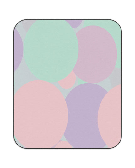 Pastel Peach and Soft Green Patches 61" × 51" Picnic Blanket