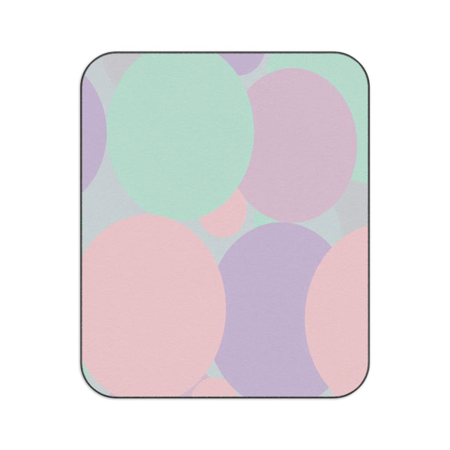 Pastel Peach and Soft Green Patches 61" × 51" Picnic Blanket