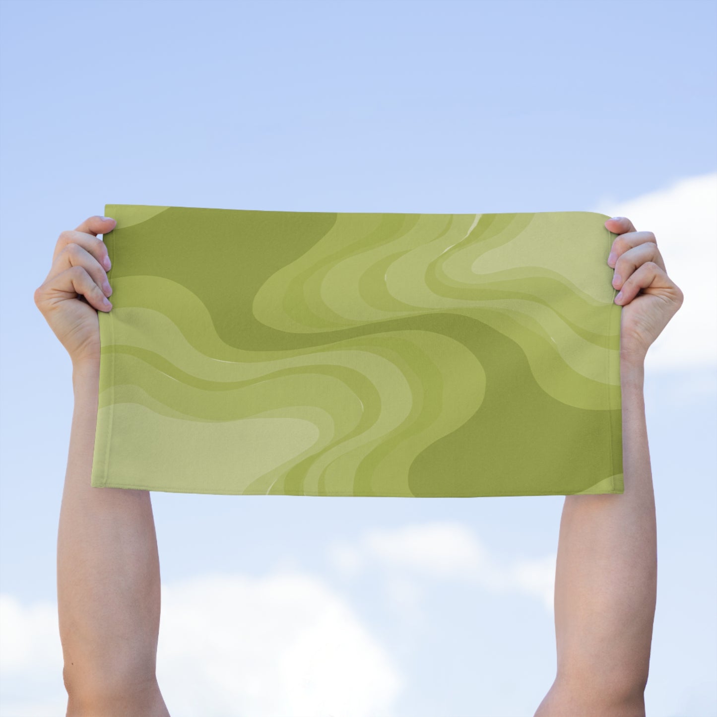 Lemon Wavey Rally Towel, 11" x 18"