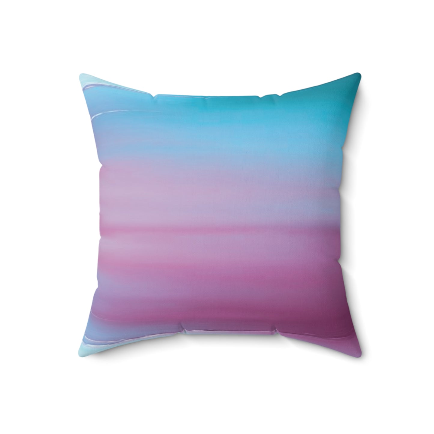 Wine Sea Blue Fog 18" x 18" Faux Suede Square Pillow