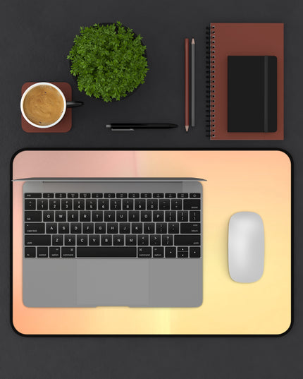 Hot Peach Fade 12" x 18" Desk Mat