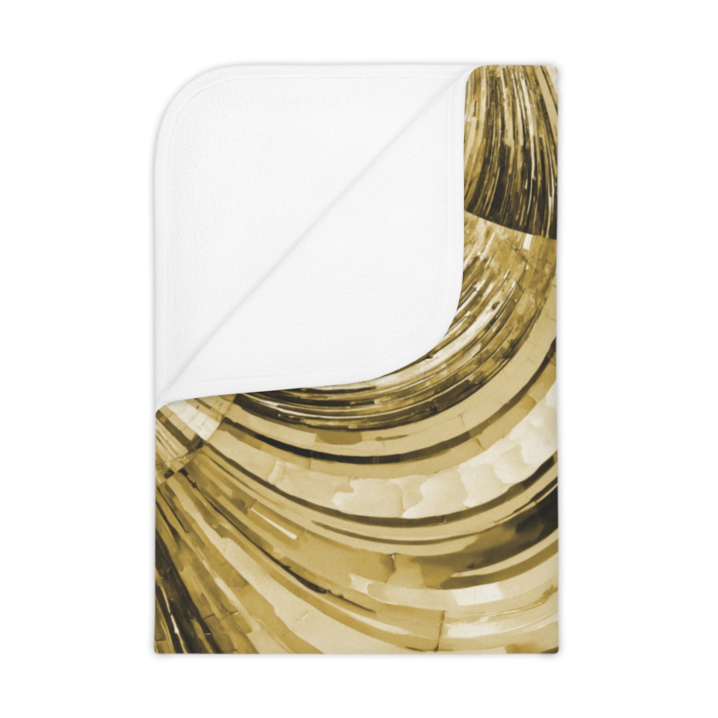 Uzi Spiral Light Brown Toddler Blanket, 30" x 40"