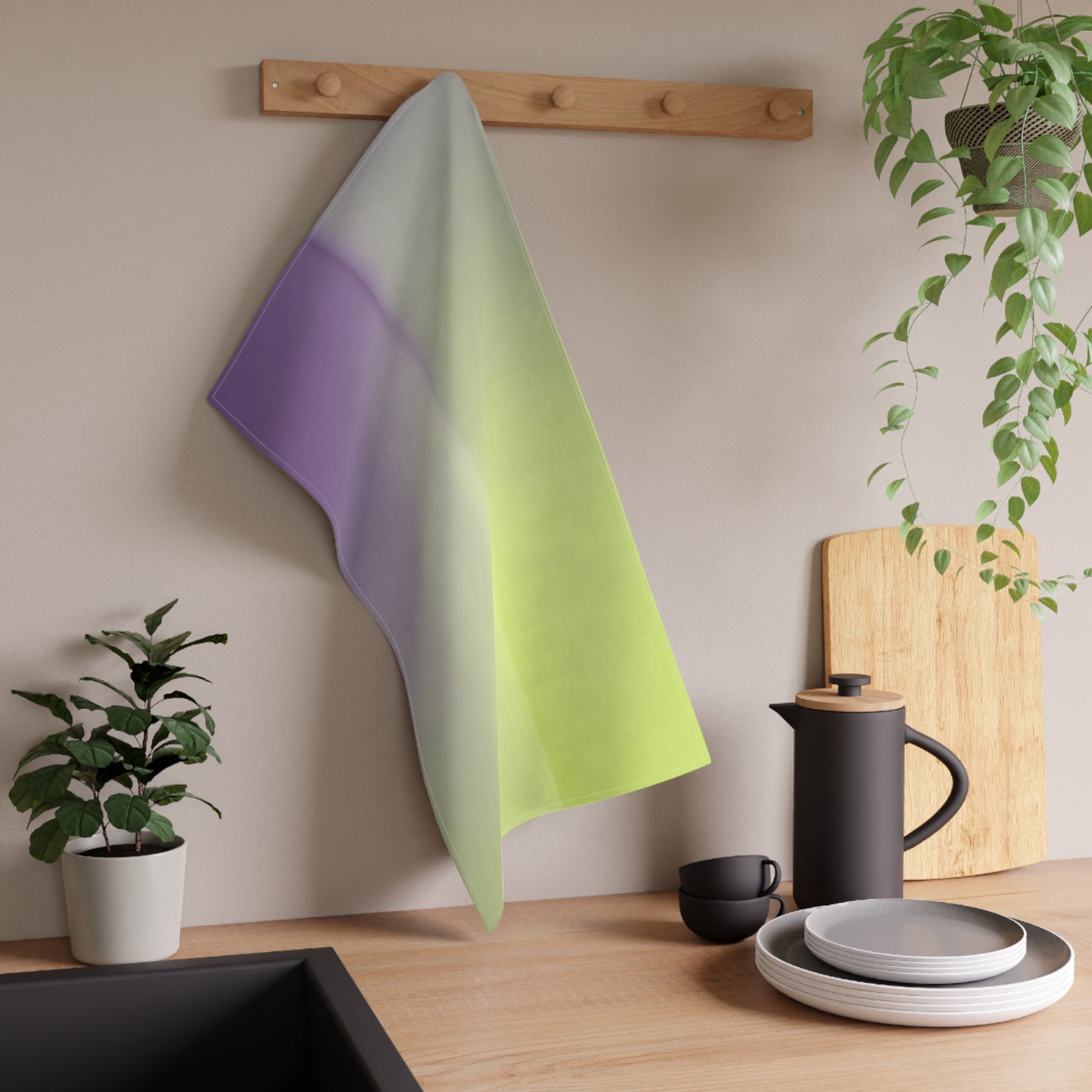 Purple Fade Tea Towels (cotton, poly), 18" x "30