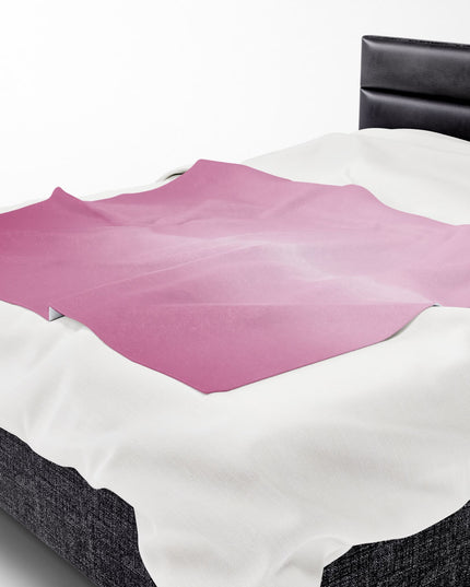 Pink Blush Fade Velveteen Plush Blanket, 50" x 60"