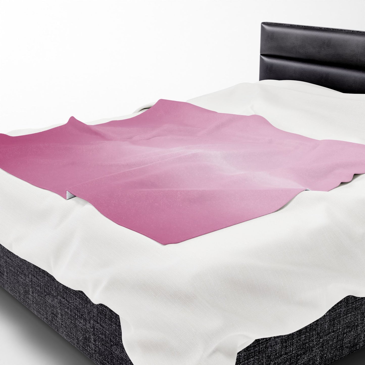 Pink Blush Fade Velveteen Plush Blanket, 50" x 60"