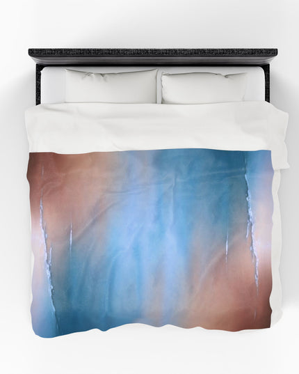 Blue Sea Peach Fog Velveteen Plush Blanket, 60" x 80"