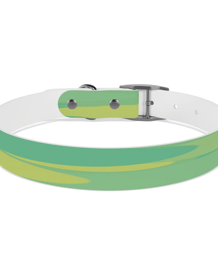 Pastel Green Patches Large Dog Collar