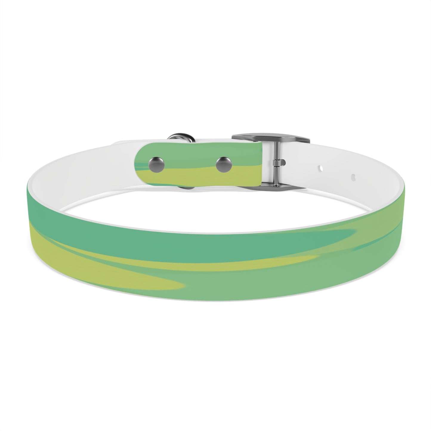 Pastel Green Patches Large Dog Collar