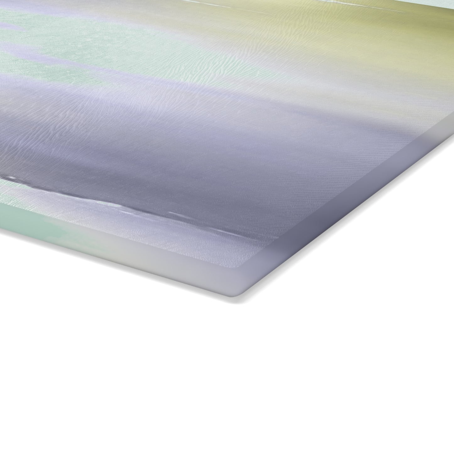 Lavender Sea Golden Fog Glass Cutting Board, 11" x 15"