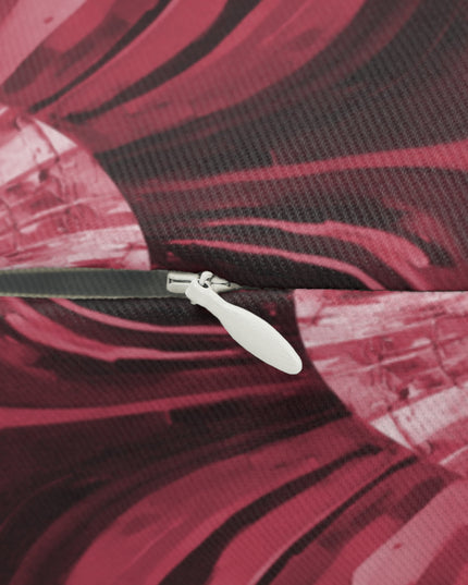 Uzi Spiral Ruby Spun Polyester Lumbar Pillow, 20" x 14"