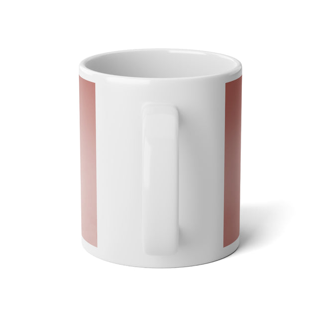Rose Red Fade 20 oz White Glossy Jumbo Mug