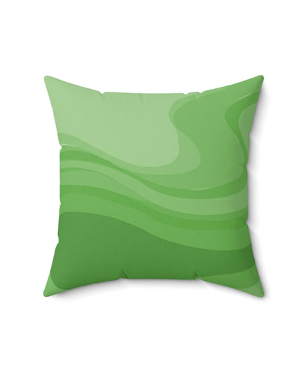 Greenie Meanie Wavey 16" x 16" Faux Suede Square Pillow