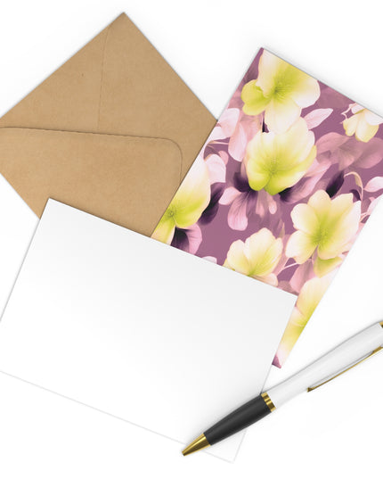 Lemon Blossom Floral Bunch Postcards (7 pcs)