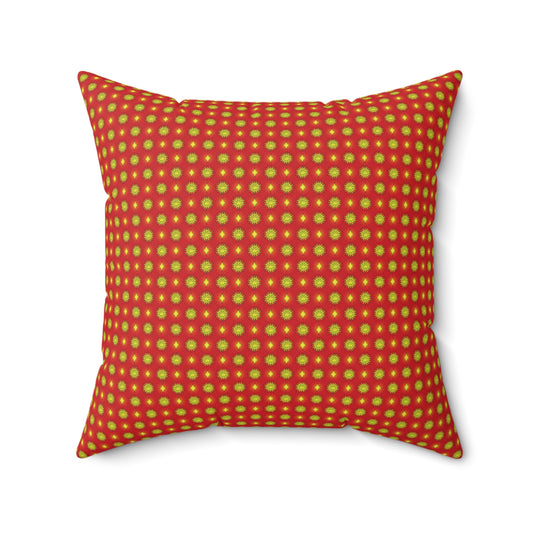 Late Evening Star-crossed Bodies Faux Suede Square Pillow, 20" x 20"