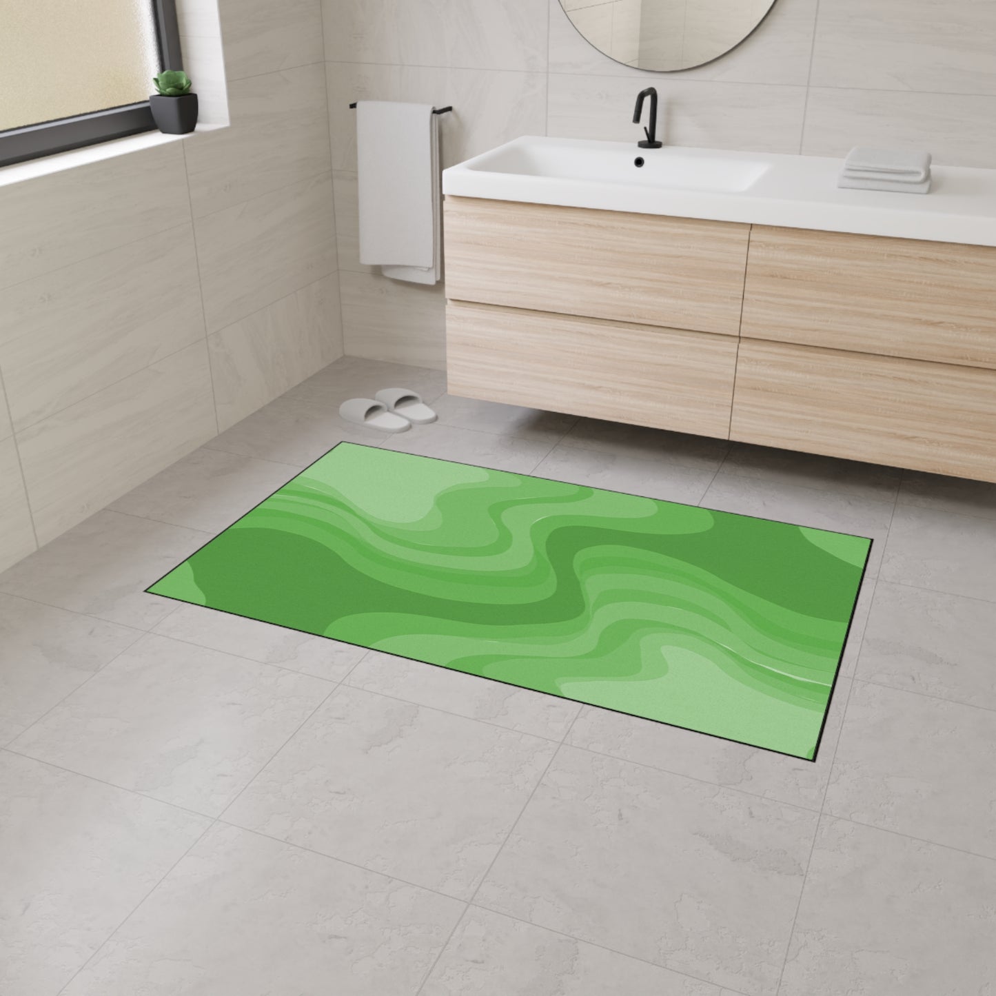 Greenie Meanie Wavey 36" x 60" Heavy Duty Floor Mat