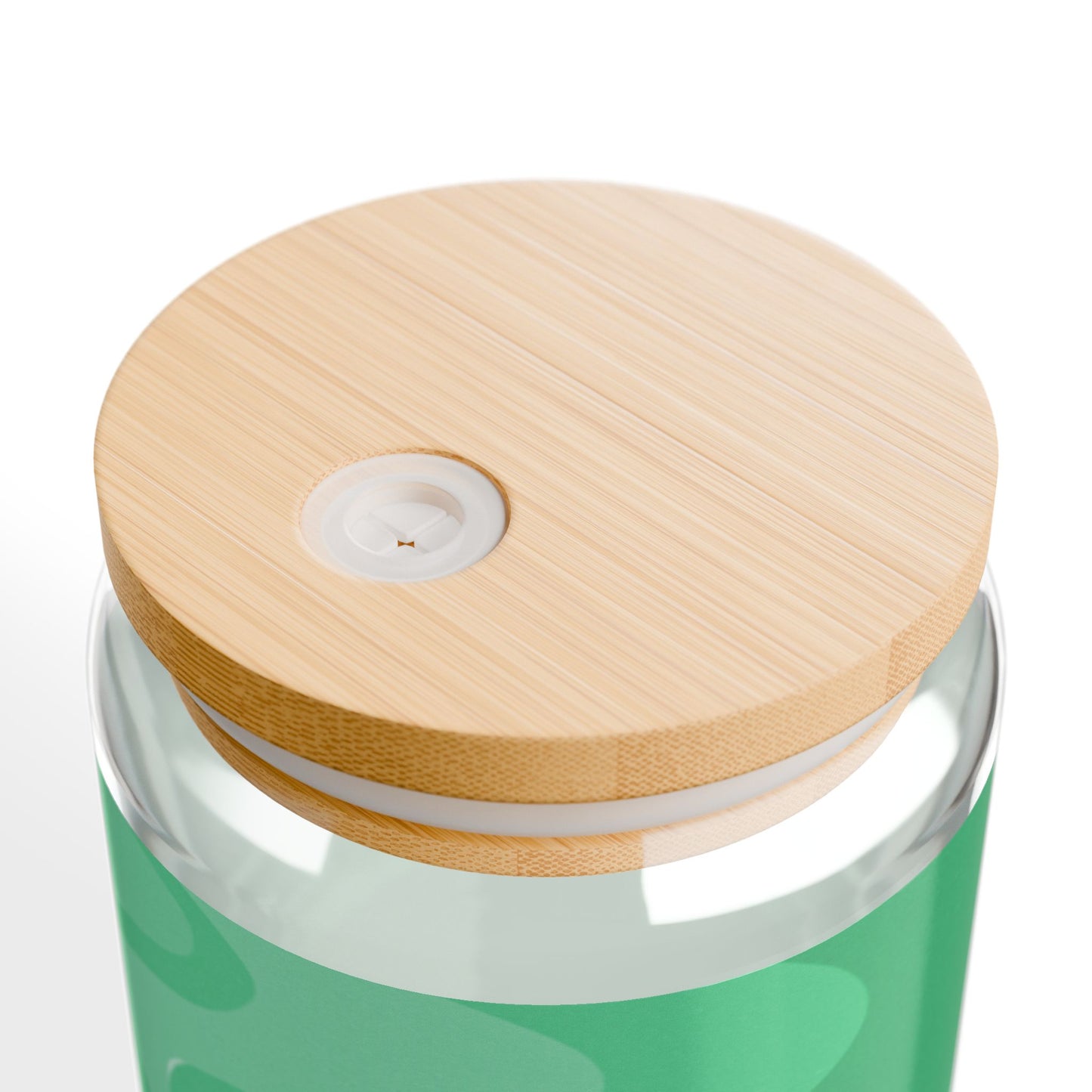 Mint Green Wavey Sipper Glass, 16oz