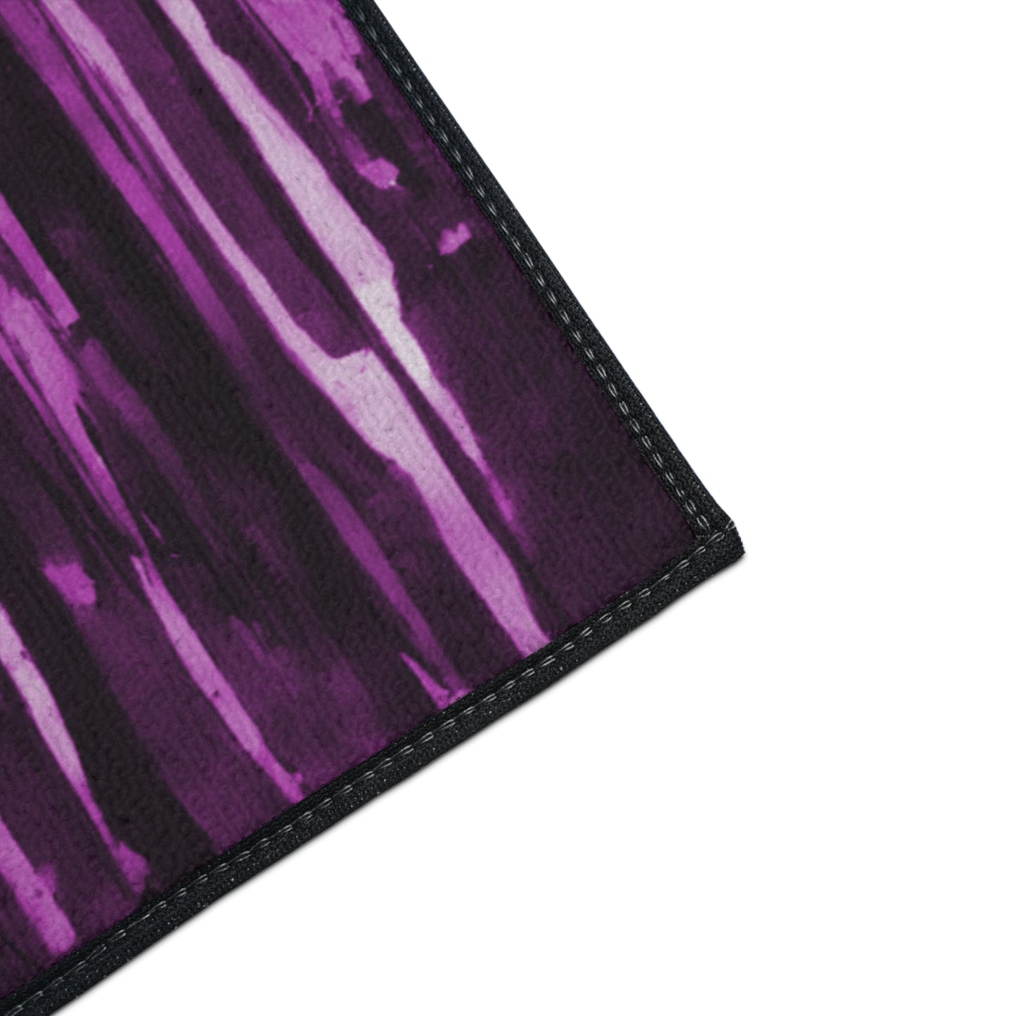 Striped Powder Lavender 48" x 72" Heavy Duty Floor Mat