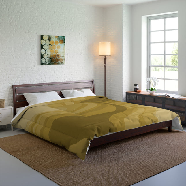 Brown Wavey 104" × 88" Comforter