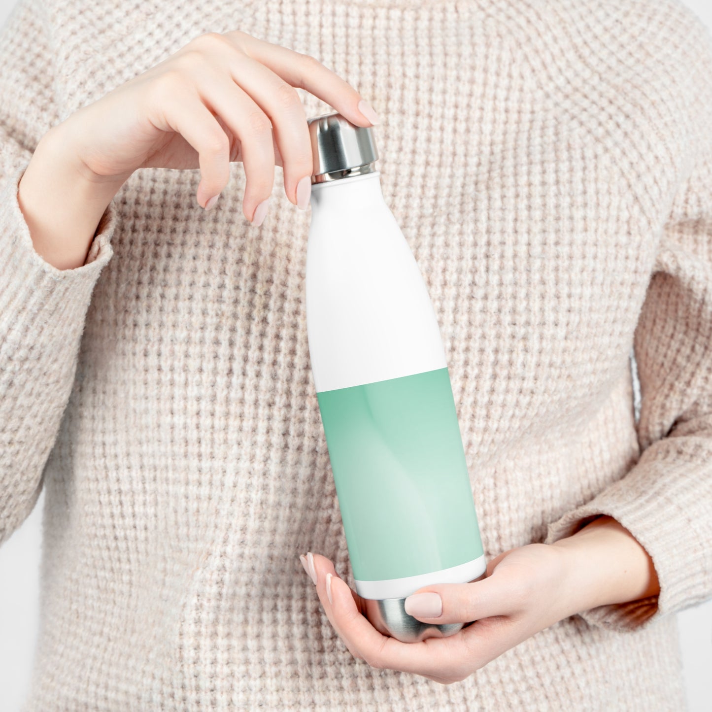 Tif Fade 20oz Insulated White Water Bottle
