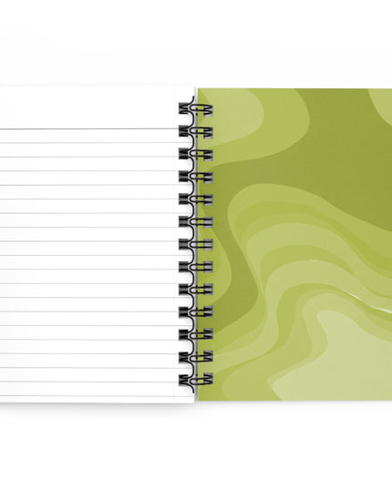 Lemon Wavey Spiral Bound Journal, 5" x 7" 150 pages