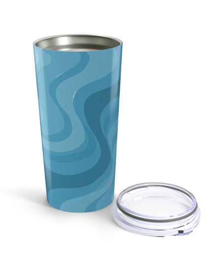 Sky Blue Wavey Tumbler 20oz