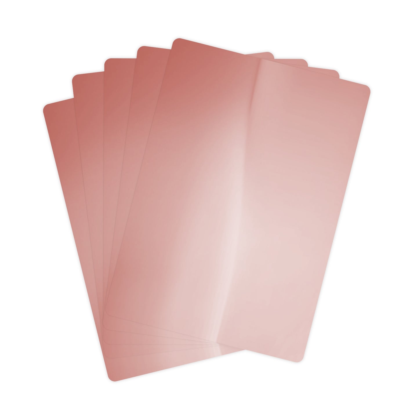 Rose Red Fade Poker Cards