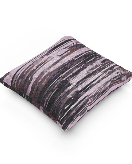 Striped Powder Lavender Woven Pillow, 17" x 18"