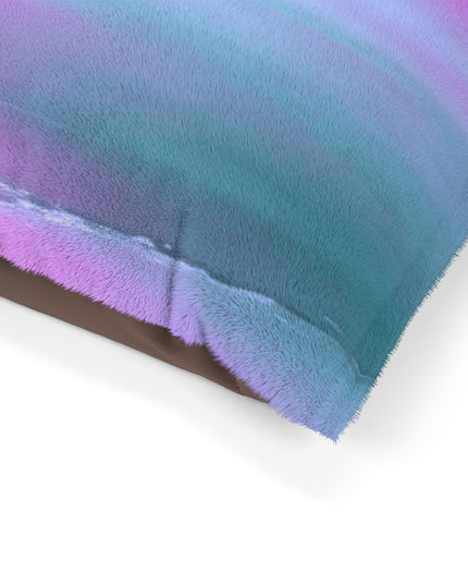Dark Blue Green Sea Purple Fog 40" × 30" Pet Bed