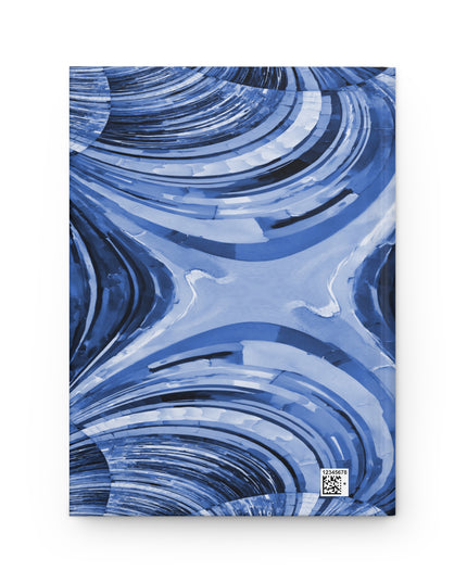 Uzi Spiral Deep Blue 5.75" x 8" Hardcover Journal Matte with 150 lined pages