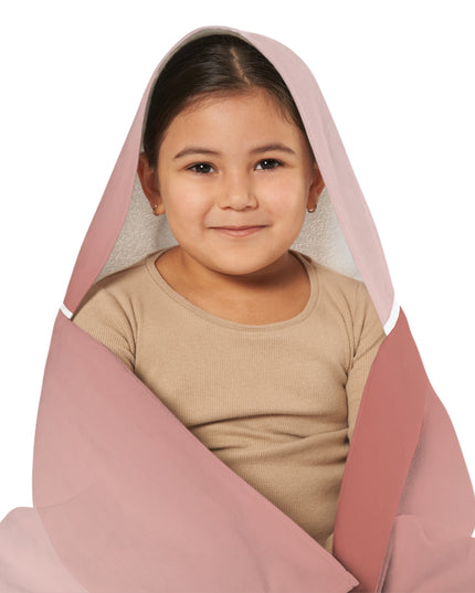 Rose Red Fade Youth Hooded Towel, 24" x 48"