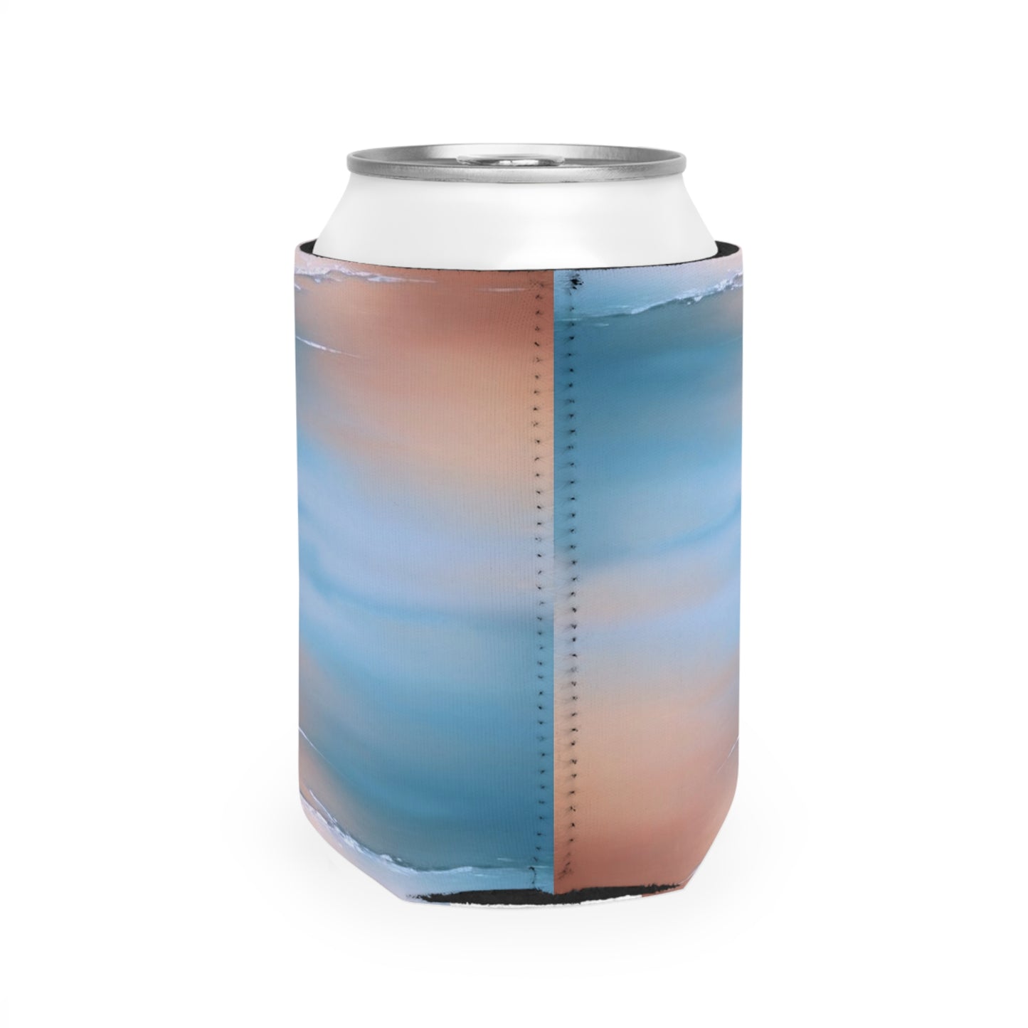Blue Sea Peach Fog 12 oz Can Cooler Sleeve