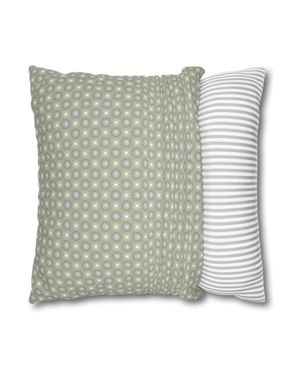 Olive Star-crossed Bodies Spun Polyester Square Pillowcase, 14" x 14"