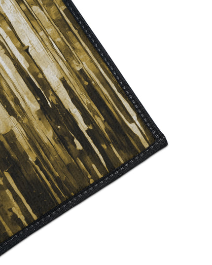 Striped Light Brown 18" x 27" Heavy Duty Floor Mat