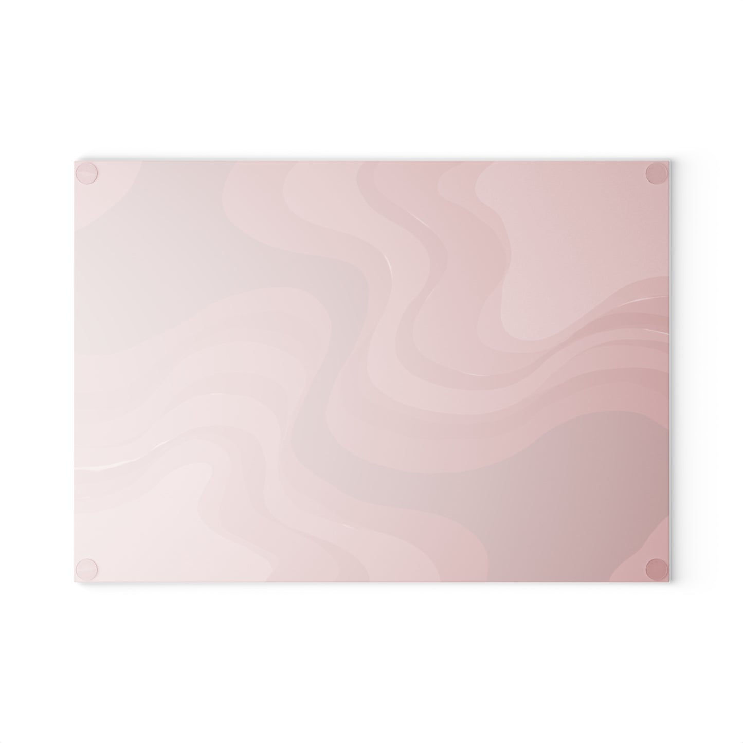 Power Red Wavey 8" x 11" Glass Cutting Board