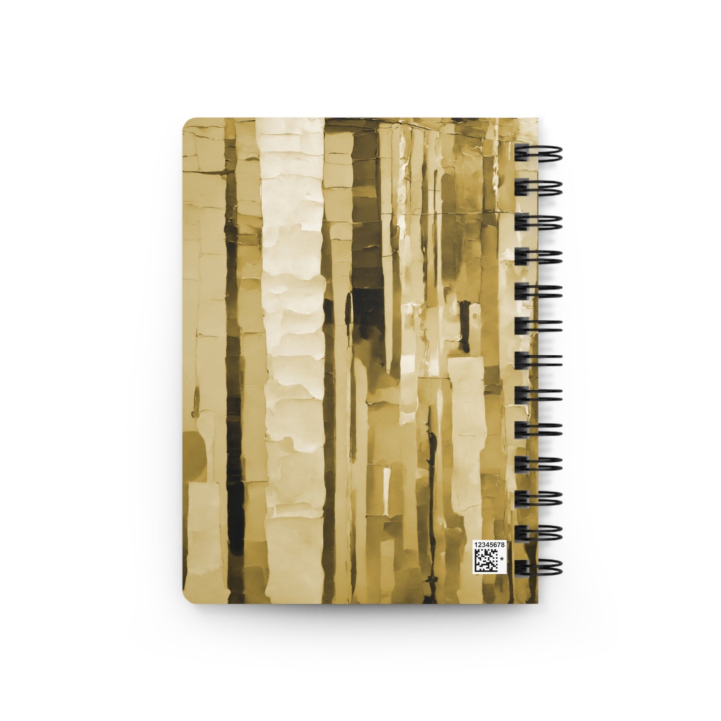 Striped Light Brown Spiral Bound Journal, 5" x 7" 150 pages