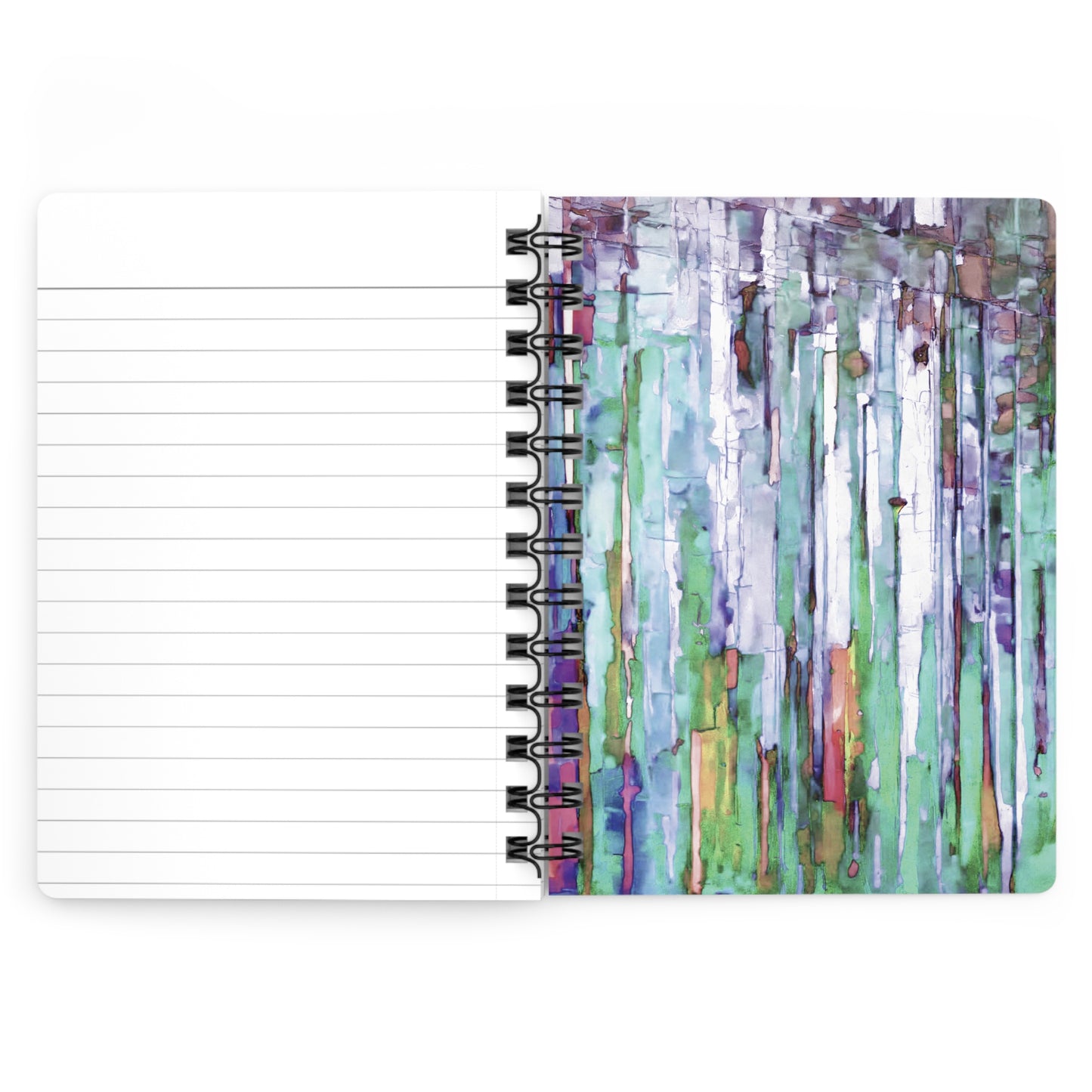 Striped Pastels Spiral Bound Journal, 5" x 7" 150 pages
