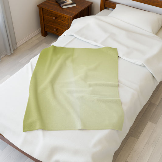 Lemon Fade Velveteen Plush Blanket, 30" x 40"