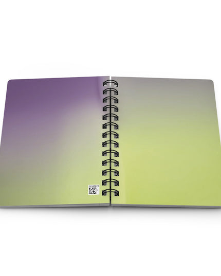 Purple Golden Fade Spiral Bound Journal, 5" x 7" 150 pages
