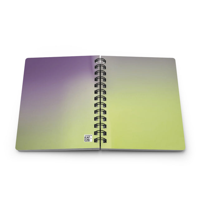 Purple Golden Fade Spiral Bound Journal, 5" x 7" 150 pages
