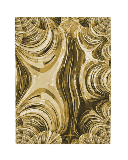 Uzi Spiral Light Brown Velveteen Plush Blanket, 30" x 40"