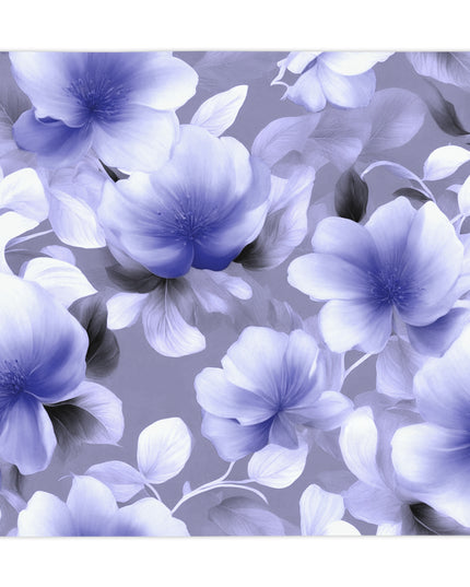 Indigo Blossom Floral Bunch Tablecloth, 55" x 55"