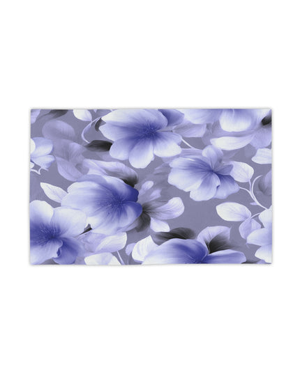 Indigo Blossom Floral Bunch Beach Towel, 18" x 27"