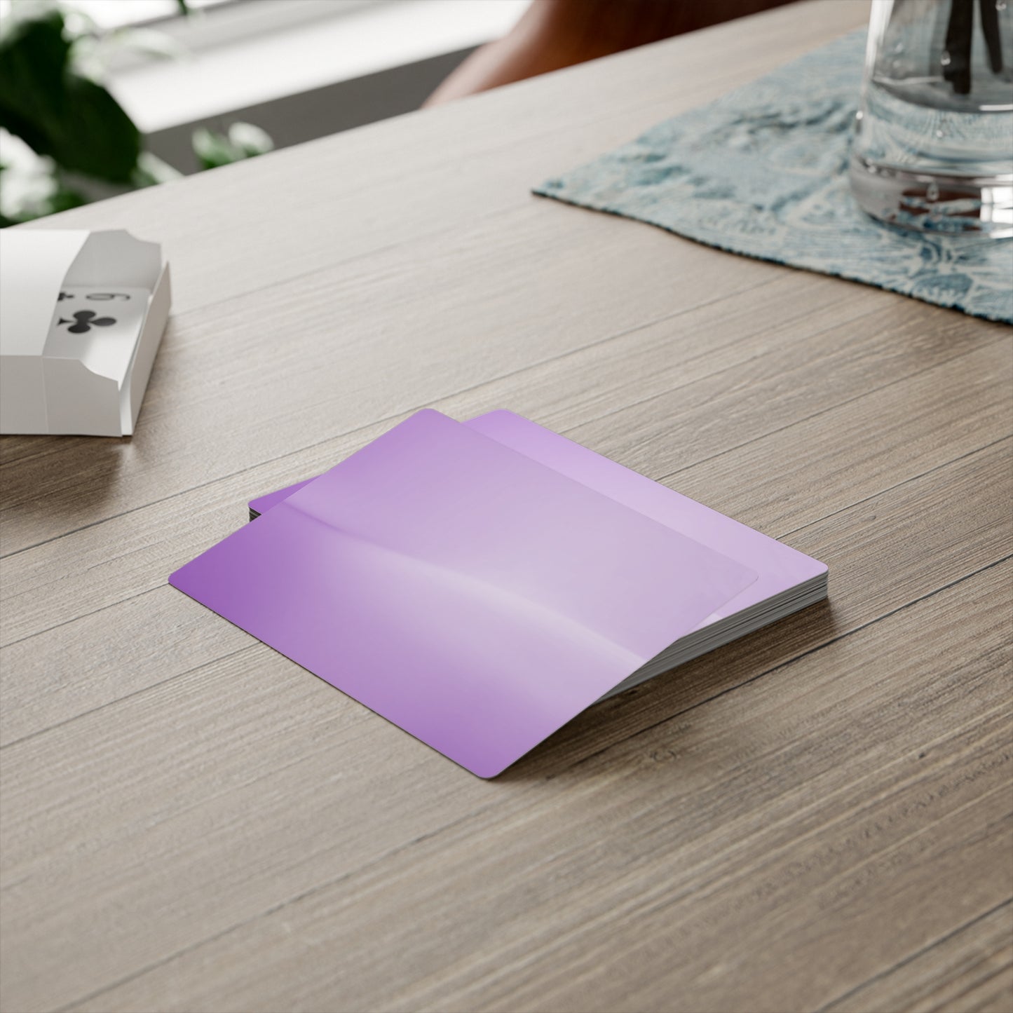 Soft Lavender Fade Poker Cards