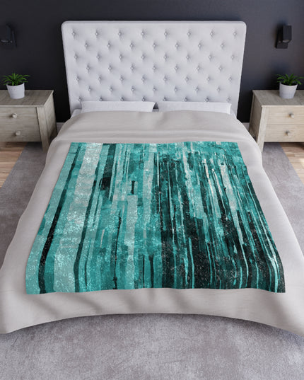 Striped TIf 50" x 60" Crushed Velvet Blanket