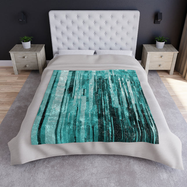 Striped TIf 50" x 60" Crushed Velvet Blanket