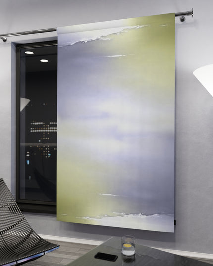 Lavender Sea Golden Fog Window Curtain, 50" x  84", blackout