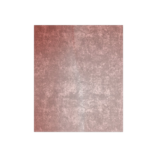Rose Red Fade 50" x 60" Crushed Velvet Blanket