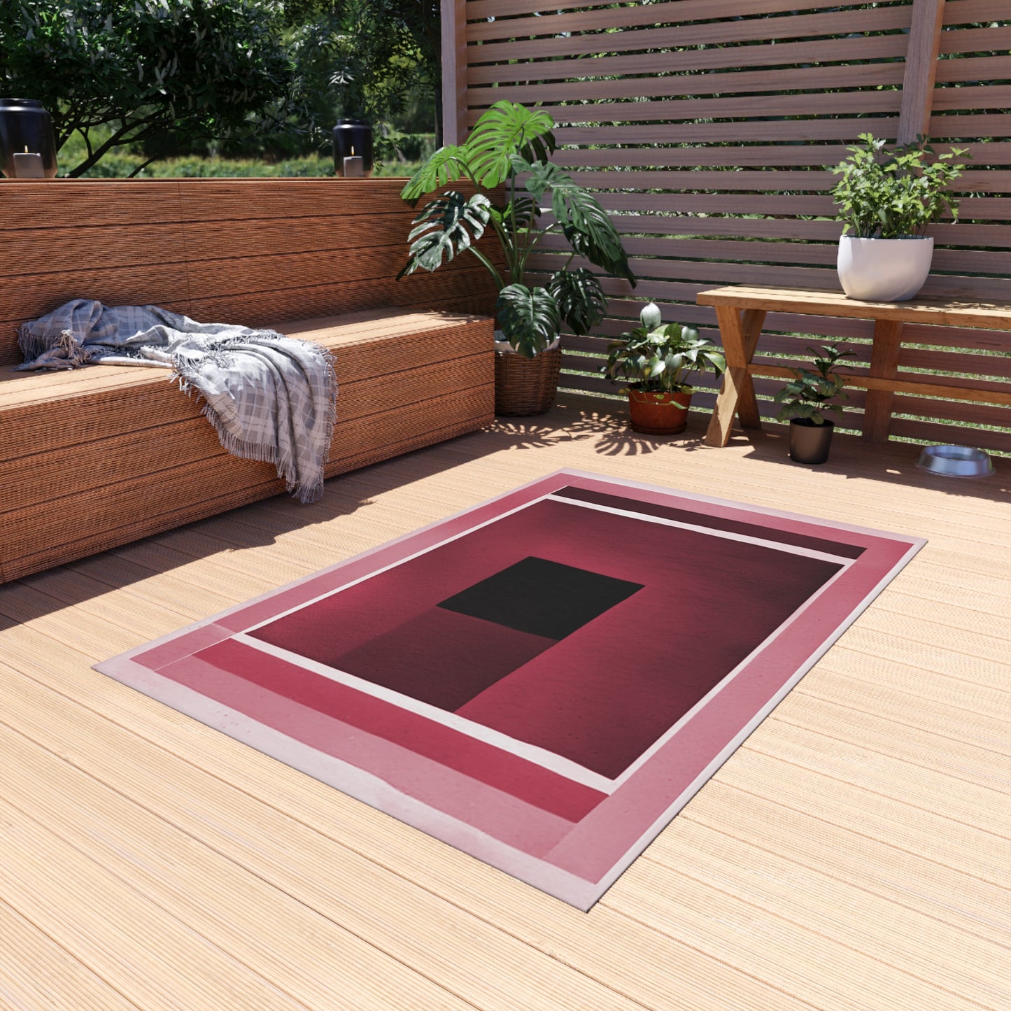 Red Shadow 48" x 72" Outdoor Rug