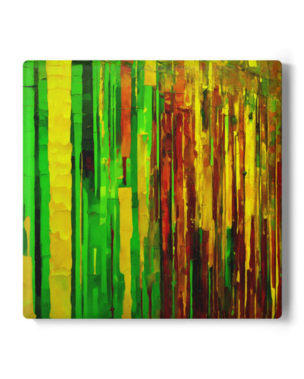 Striped Beta 4" x 4" Square Ceramic Coaster
