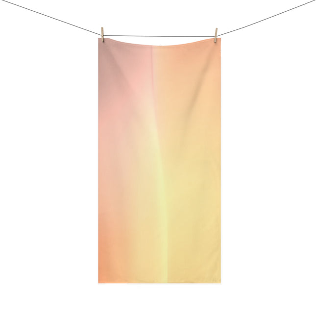 Hot Peach Fade 30" x 60" Mink-Cotton Towel (50% polyester, 50% cotton)